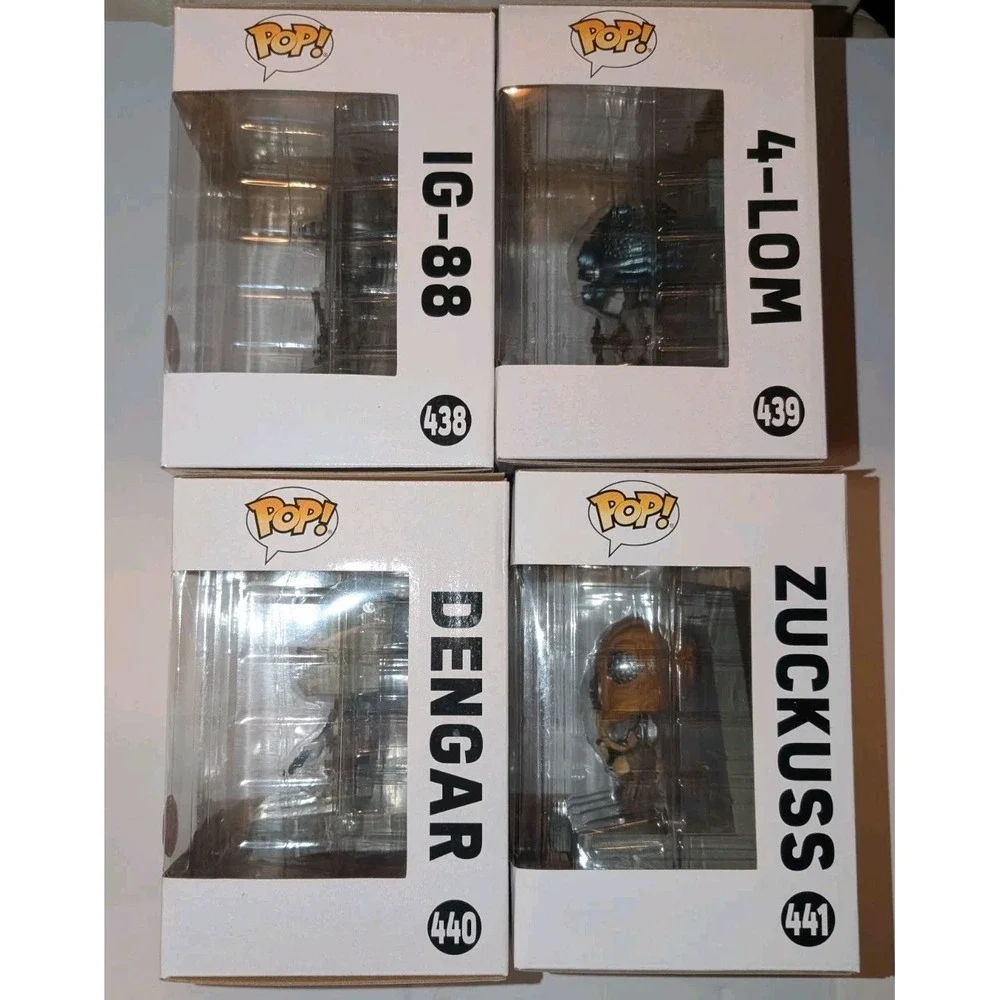 Funko Pop! Star Wars Bounty Hunter Collection of 4 In Box #438 #439, #440, #441